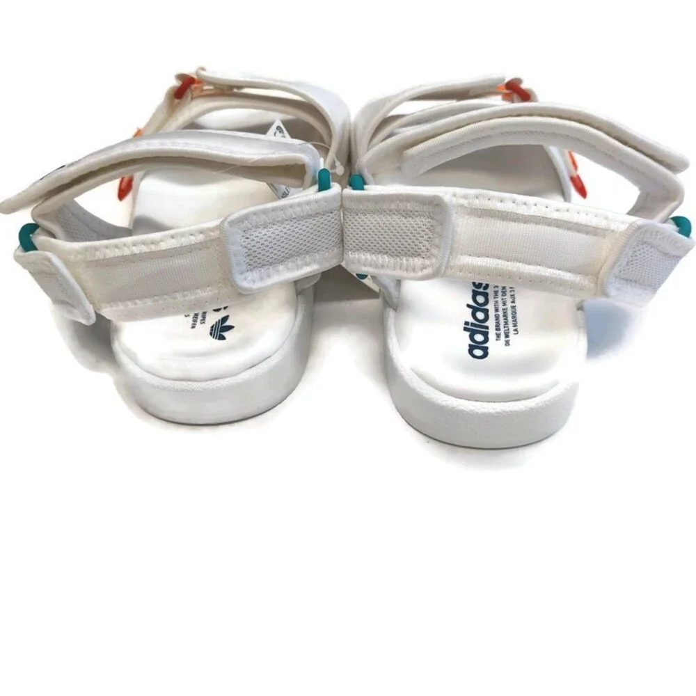 Adidas Adilette Mens Size 6 Sandal 4.0 Slides White Orange Sandals GZ8828